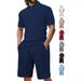 Men's Clothing Men's Jacquard Polo Shirt Suit Summer Lapel Casual Short Sleeved Manufacturers Direct Supply_viptrois.com