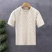 Men's Clothing Handsome Street Style Short Sleeved T Shirt For Men New Summer High End Clothes_viptrois.com