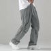 Men's Quick-Dry Casual Pants With Drawstring - Summer Lightweight Straight Fit Trousers, Breathable & Versatile For Daily Wear_viptrois.com