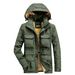 Men's Clothing Waterproof Fleece Jacket - Lightweight Quick-Dry Nylon Coat With Multiple Pockets, Loose Fit For All-Day Comfort (Khaki/Green/Black)_viptrois.com