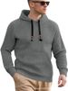 Men's Clothing Foreign Trade New European Size Men's Casual Pullover Jacquard Sweatshirt Plaid Hooded Large Pocket Sweatshirt_viptrois.com