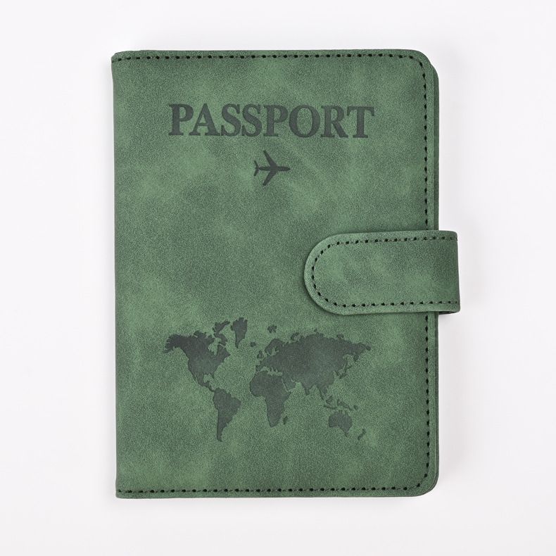 Anti-magnetic RFID Color-changing PU Map Multi-functional Passport Cover Ticket Holder Card Holder_viptrois.com