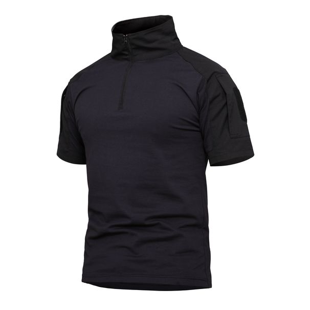 Man's clothing Frog suit short sleeve stretch plaid instructor suit frogman tactical camouflage top_viptrois.com
