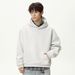 Nordmann 380g Heavyweight Basic Patchwork Autumn Short Boxy Trendy Loose Solid Color American Style Hoodie_viptrois.com