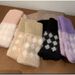 Women Winter Solid Color Knitted Fleece Lined Wrist Protection Fingerless Office Student Writing Cold-Proof Warm Wool_viptrois.com