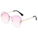 Polygonal Bee Sunglasses For Women - Trendy Frameless Metal Sunglasses (Internet Celebrity Style)_viptrois.com