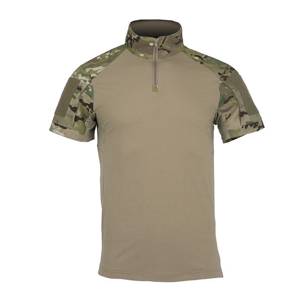 Men's Clothing Short Sleeved Summer Frog Suit Top Knitted Tactical Shirt_viptrois.com