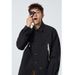 ACU Men's Plaid Workwear Shirt Jacket – Oversized Flannel Shacket For Streetwear & City Boy Aesthetic (Black/Army Green/Beige, M-3XL)_viptrois.com