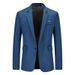 1 Foreign Trade New Men's Loose Single-Breasted Business Suit Plus Size Fashion Casual Cardigan Blazer_viptrois.com