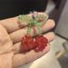DIY Ballet Style Pearl Bow Shoe Decoration Beaded Crystal Cherry Flower Shoe Buckle Shoe Flower_viptrois.com