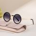New Fashion Round Frame Sunglasses For Women Personality Outdoor Street Shooting Sunglasses For Women_viptrois.com