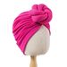 Men's Hats Hot Selling Solid Color Knotted Headscarf New Bright Color Ethnic Hat Three Dimensional Twist Knotted Headscarf_viptrois.com
