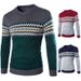Loom Foreign Trade Special Price New Autumn Winter Men's Sweater Pullover Round Neck British Boutique In Stock Color Block_viptrois.com