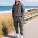 Men's Clothing New Autumn And Winter Men's Plus Velvet Zipper Sweatshirt Fashion Hoodie Multi Pocket Kahart Overalls Suit_viptrois.com