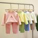 Children's Homewear Boys Pajamas Girls Velvet Thermal Underwear Long Johns Set Children's Wear_viptrois.com