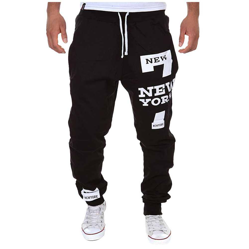 Men's Clothing Ndependent Website Foreign Trade Printed Casual Pants Men's 2025 New Drawstring Sports Pants_viptrois.com