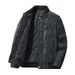Thickened Padded Lapel Trend Cross Border Trend Brand Hong Kong Style Fashion Men's Leather Jacket Youth Jacket Casual Top Coat_viptrois.com