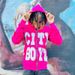 Hip Hop Retro Style Hoodie Unique Letter Print Loose Fit Zip Up Cardigan Men's Clothing_viptrois.com