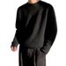 Men's Clothing Men's Oversized Solid Knit Sweater - Business Casual Pullover For Suit Layering_viptrois.com