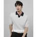 Summer Ice Silk Cooling Men's Polo Short Sleeve Knitwear Casual Versatile Fashion Business T-Shirt Top_viptrois.com