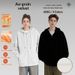 Loom Cross-Border Autumn Winter 450G Heavyweight Fleece Thick Loose Hooded Sweatshirt Trendy Brand High-End Feel Men's Solid_viptrois.com