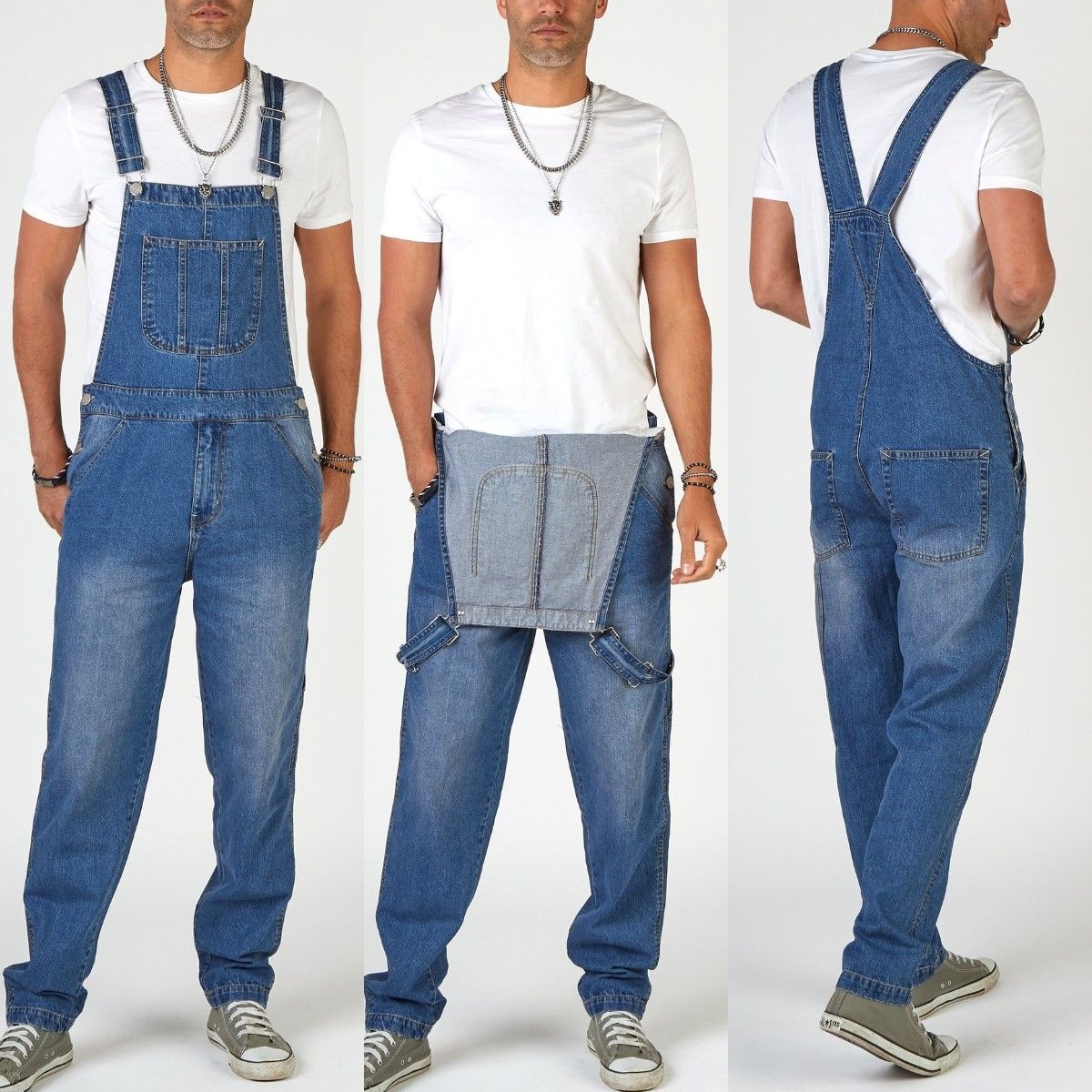 Men's Clothing Men's Denim Overalls, Suspenders, Men's Jeans, New Pants, Romper Pants, Men's_viptrois.com