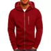 2023 New Fashion Korean Slim Zipper Decorative Hoodie Men's Pullover Sweatshirt W05_viptrois.com