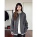 Loom 2025 Autumn New Round Neck Knitted Cardigan Top For Men Simple Solid Color Loose Versatile Two-Piece Sweater Jacket_viptrois.com