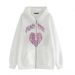 Street Hip Hop Gothic Y2K Black Zipper Hoodie 2022 Rock Harajuku Jacket Sweatshirt For Women_viptrois.com