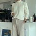 Half High Neck Solid Color Knitted Sweater, Men's And Women's Inner Layer, Base, Mid Neck, Slim Fit_viptrois.com