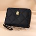 Card Bag Card Cases Lingge Light Luxury Women's Organ Card Bag Multiple Card Slots Large Capacity Bank Card Storage Bag Mini Coin Purse_viptrois.com