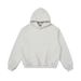 Men's Casual Fleece Hooded Sweatshirt – Slim Fit Boxy Cropped Pullover For Streetwear & Commuting_viptrois.com