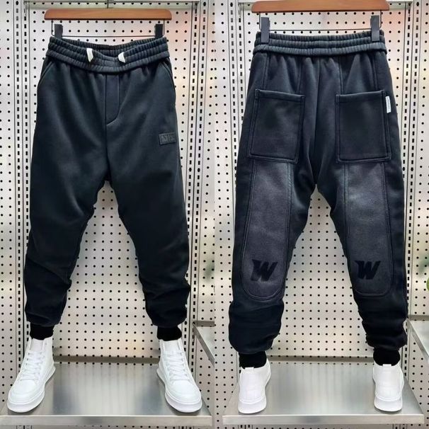 Men's Gradient Colorblock Jogger Pants | Streetwear Style Drop-Crotch Sweatpants | Relaxed Fit Tapered Cuff Casual Trousers_viptrois.com