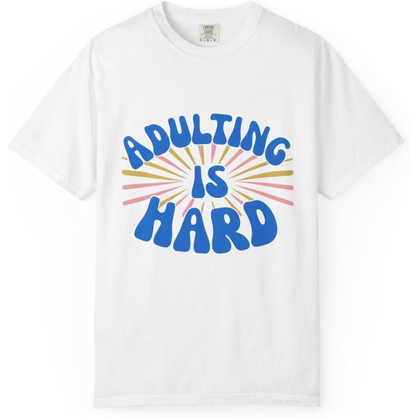 Adulting Es Una Dura.| Camiseta Divertida, Regalo Para Mujeres Y Hombres, Graduación, Camiseta Gráfica Con Amante De_viptrois.com