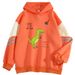 American Style Color Block Loose Niche END OF THE W RLD Pullover Sweatshirt Outerwear Cool Top_viptrois.com