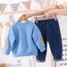 Kids' Clothing new boys' pullover two piece set long sleeved baby clothes jeans spring fashion trend_viptrois.com