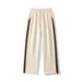Men's Clothing Straight Leg Loose Fit High Street Style Comfortable Cotton Trousers For Spring Summer (Black, Light Gray, Beige, Navy Blue)_viptrois.com