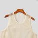 Men's Clothing Summer European And American Hollow Fitness Sports Sleeveless T Shirt Muscle Men's Mesh Perspective Sexy Knitted Vest_viptrois.com