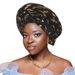 new feather hot stamping Nigerian wedding heavy duty laminated multi layer African turban hat_viptrois.com
