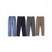 Men's Fleece-Lined Lyocell Relaxed Fit Pants – Straight Leg, Breathable & Stretch Casual Trousers (Black/Grey/Beige/Blue)_viptrois.com
