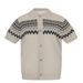 Vintage Style Lyocell Knitted Cardigan Short Sleeved T-Shirt Crop Top For Men And Women Summer Retro Cleanfit_viptrois.com