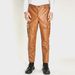Men's Clothing Casual Leather Pants Men's Leather Pants Motorcycle Motorcycle Windproof Waterproof Dirt Resistant Multi Pocket Leather Pants_viptrois.com