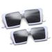Parent-Child Sunglasses Set - Flat Top Square Frame Candy Shades (Matching Mother-Daughter Style)_viptrois.com