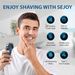 Men's Rotary Electric Shaver With Pop-Up Trimmer USB Cordless Beard Razor_viptrois.com