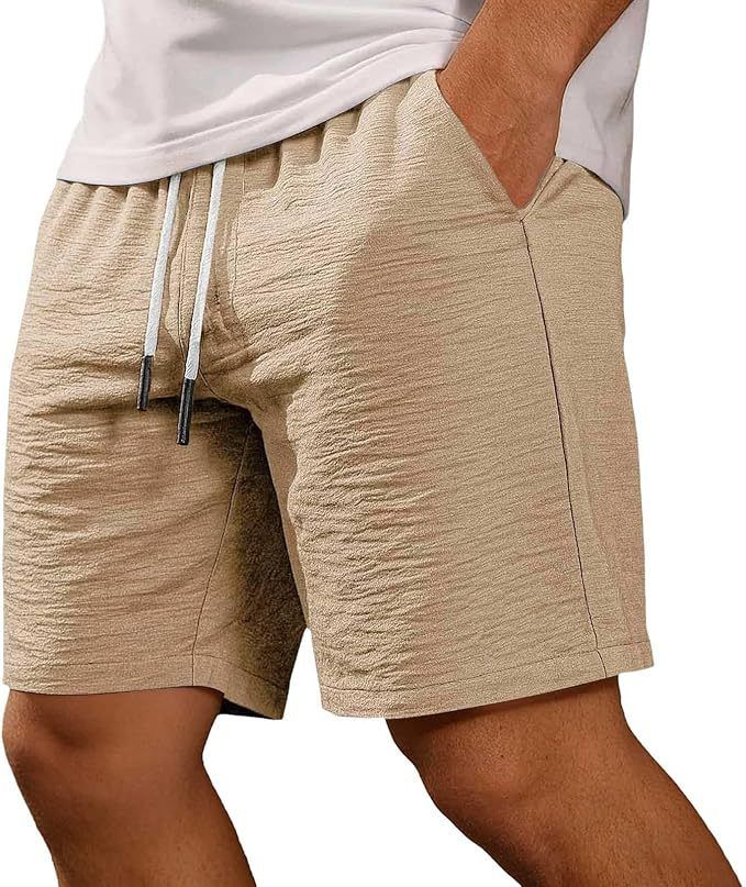 Men's Clothing Men's Summer Sports Shorts Casual Lightweight Loose Fit Beach Walking Elastic Waistband Breathable Outdoor_viptrois.com