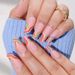 Nail Strips Nails Nail Art Patches Rainbow European Square Frosted Nails Finished_viptrois.com