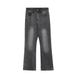 Men's Clothing Retro Washed Distressed Vintage Washed Gray High Street American Retro Jeans - Relaxed Fit Bootcut Denim Pants For Men & Women_viptrois.com