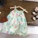Summer Girls Floral Dress Baby Korean Version Children's Clothing Girl Stylish Tulip Sling Princess Dress Trendy Foreign Trade_viptrois.com