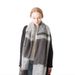 Unisex Polyester lap sand check scarf Women's warm tassel bib shawl_viptrois.com