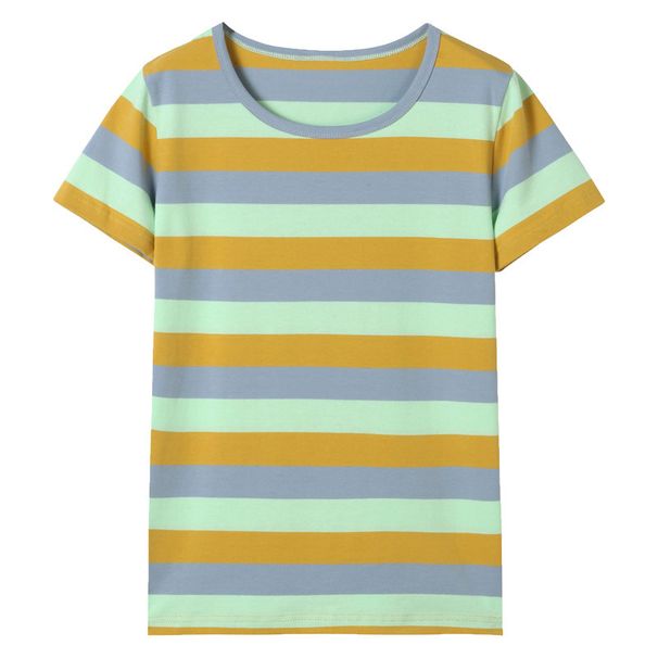 Kids’ Clothing New Summer Striped Parent Child Outfit With Adjustable Length Overalls Skirt With Short Sleeved T Shirt Family Suit_viptrois.com